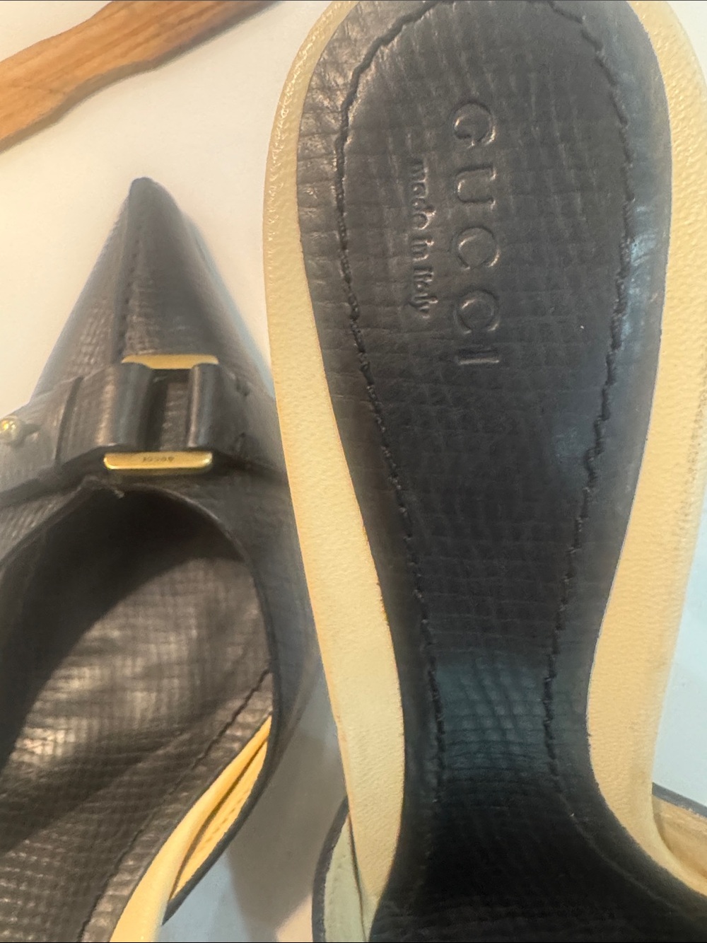 GUCCI “Tom Ford” 2004 collection, leather mule - Picture 15 of 16